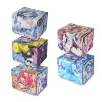 Caja De Almacenamiento Para Tarjetas De Colección De Juegos De Mesa TCG Caja De Cuero Para Tarjetas Anime Apta Para 100+ Tarjetas Sobrecubiertas - details 0
