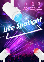 Spotlight De Escenario RGB LED Con Control Remoto 16 Colores Luz De Fiesta Ajustable Para Disco KTV Barra Sala De Baile - details 0