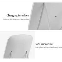 Espejo De Maquillaje Portátil LED Tricolor Plegable Recargable Con Luz Giratoria Para Damas Espejo De Belleza Para Dormitorio - details 7