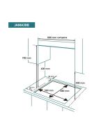 Meimon Encimera de Gas Johnson  Cristal Blanco con Parrillas de Hierro Fundido, 3 Zonas de Cocinado, Fuego Triple Llama (3,3 kW), Fuego Semi-rápido (1,75 kW), Fuego Auxiliar (1 kW), Autoencendido, Válvula de Seguridad, Kit Gas Natural Incluido - details 1