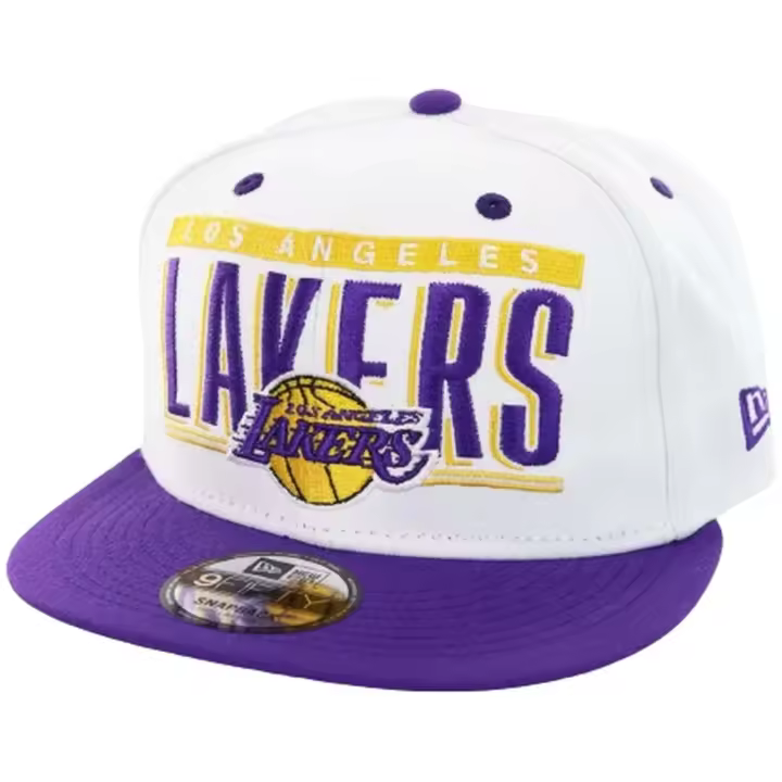 Gorra New Era Los Angeles Lakers Nba para unisex en color blanco - 1