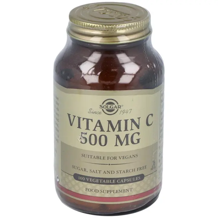 Vitamina C 500 Mg Cápsulas Vegetales 100 U - 1
