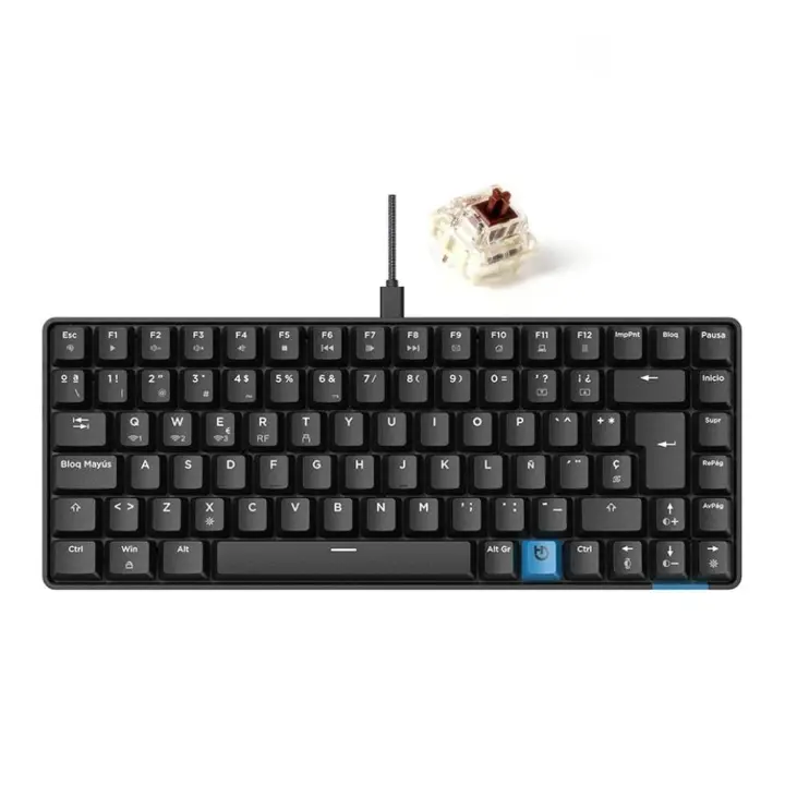 Teclado Gaming Mecánico Inalámbrico Hiditec GM1K/ Hot-Swap switch Gateron Brown - 1