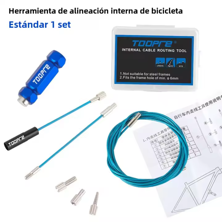 Herramienta De Ruteo De Cable Interno Para Bicicleta TOOPRE Para MTB Y Carretera Marco De Fibra De Carbono Sistema Hidráulico Kit De Reparación Portátil - 1