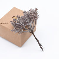 6 Piezas De Flores Artificiales Para Decoración De Hogar Y Bodas Arreglo Floral De Plástico Para Árboles De Navidad Y Vajillas Broche DIY - details 21
