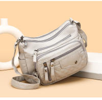 Bolso de hombre para Mujer, de Piel sintética, con textura de gran capacidad, moda, sencillo, para Madres de Mediana Edad. - details 12