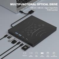 Disco Óptico Externo Para Portátil 7-en-1 USB3.0 DVD Player Para PC Lector De CD Y DVD Portátil Burner De Disco Duro Externo - details 4