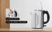 Hervidor Eléctrico 1.7L 2200W, Hervidor Acero Inoxidable de Agua con Ebullición Rápida, Calienta Agua Eléctrico Sin BPA, Apagado Automático Y Protección Contra Ebullición En Seco, Tetera Para Té De Agua Caliente, Cable 65cm - details 3