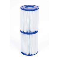 Pack de 2 CARTUCHO de FILTRO Tipo II para bombas de filtrado - Filtro de repuesto - Cartucho de filtración con Tamaño 10.6 x 13.6 cm - Fácil de Limpiar - Repuesto para Piscinas Bestway - details 2