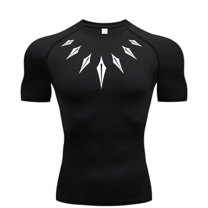 Camiseta De Compresión Para Hombre Anime Fitness Running En Gimnasio T-Shirt Deportiva Secado Rápido Top Para Verano - 1