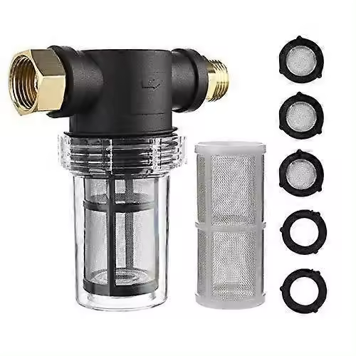 Sediment Filter for 3/4" Garden Hose for Pressure Washer - 1
