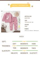 Conjunto de ropa para Bebe y Niña, suéter y pantalones de manga Larga, Tops y pantalones de Zorro para nuevos nacidos, cálidos, suelta, 2 piezas, Invierno - details 1