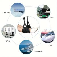 Soporte De Pie De Avión Con Correa Ajustable Hamaca Portátil Accesorios De Viaje Perfectos Para Relajarse En El Transporte - details 1