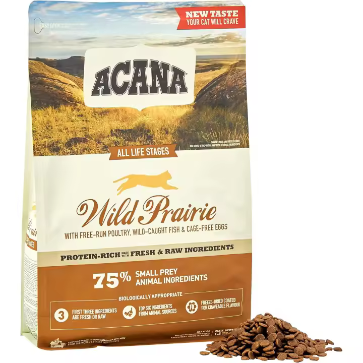 Comida para Gatos ACANA Wild Prairie 1,8 Kg | 100% Natural y Sin Cereales | ANIMALUJOS - 1