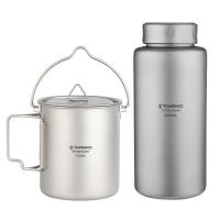 Botella De Deporte De Titanio Tomshoo 1L a Prueba De Fugas Single-layer Ultraligera Para Camping Y Exteriores 750ml Taza Pot Drinkware - details 0