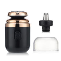 Afeitadora Eléctrica Portátil Para Viajes 2 En 1 Mini Afeitadora De Nariz Y Barba Recargable Cepillo De Pelo Para Hombres Rasurador De Barba - details 10