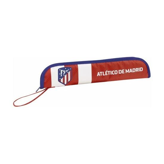 Funda Oficial Para Flauta Del Atlético De Madrid | Coraje | Medidas 370x20x80 Mm | Cremalleras Suaves Y Acolchado Interior