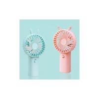 Ventilador de refrigeración de mano funciona con Pilas AA ventilador Pequeño con orejas para oficina en casa Viajes al Aire Libre y Camping - details 3
