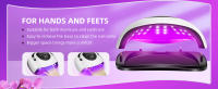 Lámpara De Uñas LED UV Profesional 280W Con 66 LEDs Para Secado Rápido De Esmalte De Uñas Y Electroplata Timer De 4 Posiciones - details 5
