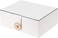 Joyero organizer para Collares, pendientes, correas, anillos, estuches de piel sintética con 3 Capas apilables, soporte para - details 1
