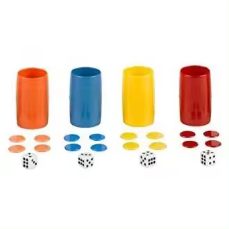 Accs. Parchis 6 Jug. Caja Plas - 1