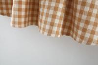 Vestido De Verano Para Niñas Con Encaje Y Estampado De Cuadros Y Flores Bordadas Cuello Redondo Sin Mangas Estilo Princesa - details 6