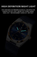 Reloj De Cuarzo Para Hombre BINBOND Marca Lujosa Impermeable Con Manos Luminosas Correa De Cuero Date Y Dia Semanal Resistente Al Choque - details 11