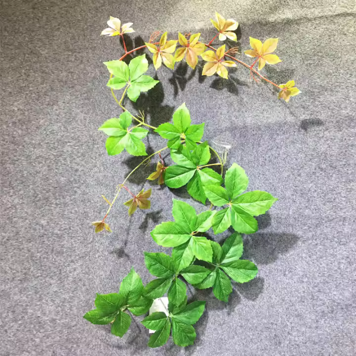 Planta Artificial De Palma Tropica 160cm Hojas Verdes Vibrantes Vines Para Decoración De Jardín Muralla Colgante De Seda Monstera - 1