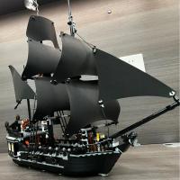 Bloques De Construcción MOC Pirates of the Caribbean Ship Revenge Warship Black Pearl Para Niños Juguetes De Armar Regalo - details 3