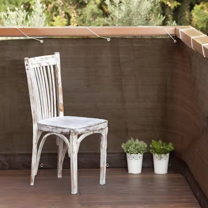 MALLA OCULTACIÓN BALCONY EASY MARRÓN 0.9x5 M - 1