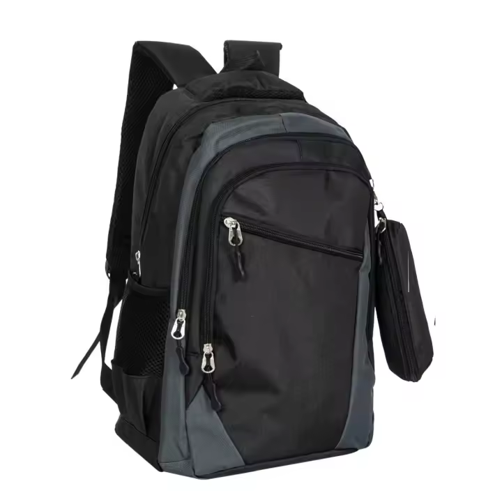 J.S ONDO MOCHILA TIPO TELA PARA HOMBRE Mochila Escolar Mochila de Viaje Negocios Trabajo Diario Antirrobo Impermeable Grande Mochila Ordenador CLASICO 18 pulgadas CON ESTUCHE - 1