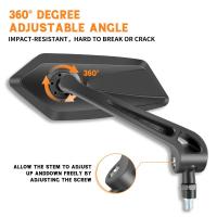 Espejos Retrovisores Ajustables Para Manillar De Motocicleta Para Cafe Racer Scooter Motocross Accesorios De Ciclismo 8/10mm - details 4