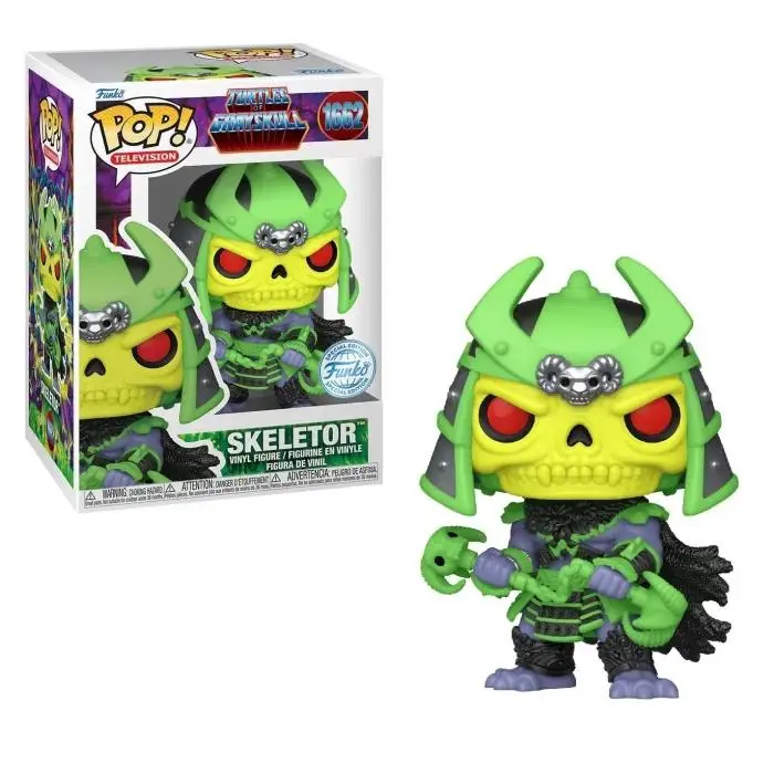 FUNKO POP TURTLES OF GRAYSKULL MASTERS DEL UNIVERSO & TORTUGAS NINJA SKELETOR SPECIAL EDITION 1662 FIGURA COLECCIONABLE - 1