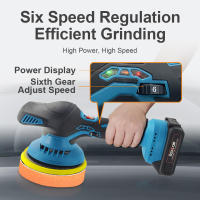 Pulidor de coche inalámbrico, herramienta de eliminación de óxido, 6 engranajes, eléctrico, automático, limpieza, encerado de Metal, madera, batería Makita,Cordless Car Polisher - details 3