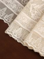 Bandera De Mesa Colgante De Gladiolus Beige Estilo Campestre Decoración Para Comedor Antideslizante Y Bonita Hecha De Poliéster 100% - details 4