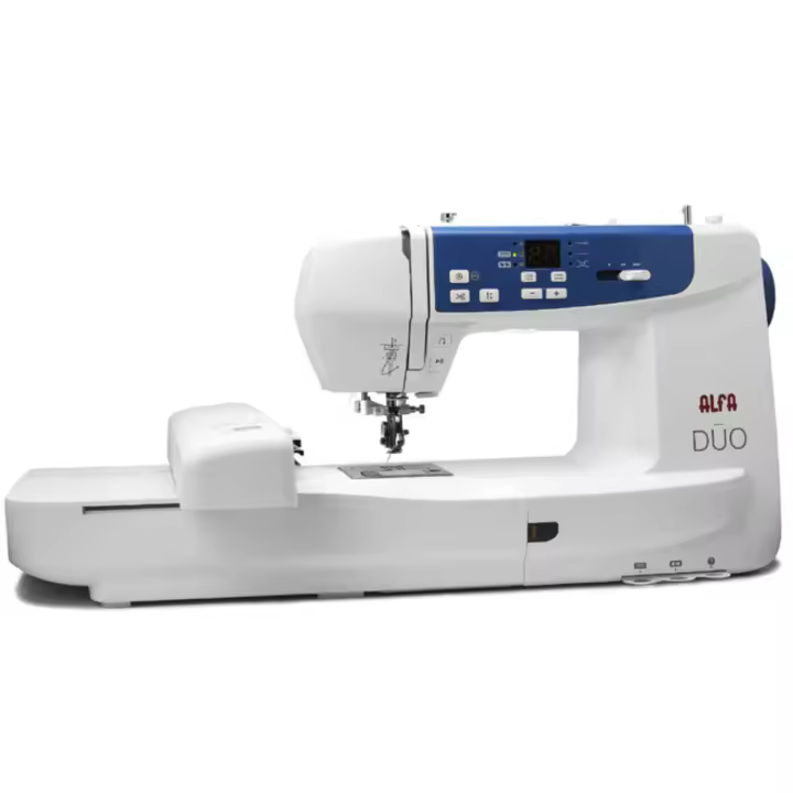 Maquina de coser y Bordar Alfa DUO con APP MyPatterns para usar con el móvil - 1