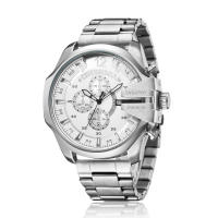 Reloj De Pulsera De Cuarzo Para Hombre CAGARNY Original Grande 6839 Moda Casual Impermeable Con Fecha Acero Inoxidable Resistente Al Shock - details 4