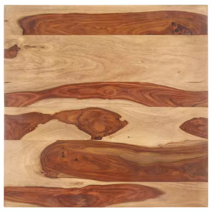 vidaXL Tablero de mesa madera maciza de acacia 25-27 mm 60x60 cm - 1