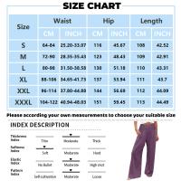Pantalones Anchos De Pierna Con Bolsillo Para Mujer Estilo Algodón Lino Primavera Verano Cintura Alta Ruched Casual Pantalones De Playa - details 9
