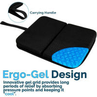 Cojín De Asiento Plegable Para Viajes Y Camping Alivio De Presión Para Sillas De Avión Y Estadios Material TPU Nylon - details 7