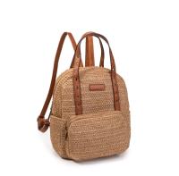 Mochila de Cuero PU y Papel de Rafia – Estilo Boho Chic para Primavera 2025| Disponible en dos colores - details 5