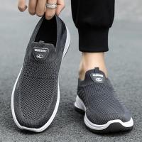 Zapatos Casuales Para Hombre Transpirables Zapatillas De Correr Y Caminar Ligeros Slip on Para Pareja Talla 44 Material Superior De Malla - details 22