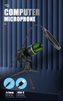 Microfono Condensador Profesional USB Para PC Laptop Streaming De Video Juegos Y Podcasts De YouTube Uso Para Vocales - details 0