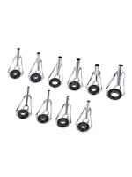 Kit De Reparación De Ancinas De Pesca En Acero Inoxidable 8pcs Con Anillos Y Guías De Ojo Para Enthusiastas De La Pesca Al Aire Libre 3 Estilos - details 12