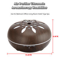 Diffusor De Aromaterapia Con Control Remoto Y Luz LED Cambiante De 7 Colores Máquina De Ultrasonidos Humidificador De Misting Frío Para Aceites Esenciales - details 3
