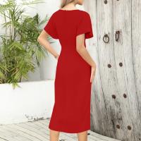 Vestido Elegante De Verano Para Mujer Con Cuello En V Y Ajustado Vestido De Fiesta Casual Trabajo Envuelto Formal Vestido Largo Para Noche - details 3
