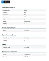 Foco Proyector Led Solar Milan 50W LEDME 6000K - details 1