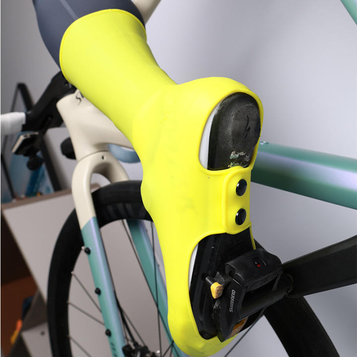 Cubrezapatos De Ciclismo Para Carretera Silicona Impermeable Y Ventosa Caliente Fácil De Limpieza Y Reutilizable Para Montar En Bicicleta