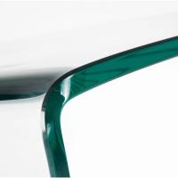 Mesa Auxiliar De Cristal Curvado - 60 x 60 cm - DECOLUNAHOME - details 2