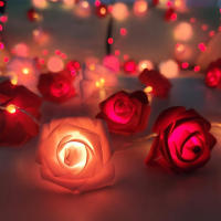 Luces De Navidad LED Rosa 20 Piezas Operadas Por Batería Para Decoración De Fiesta De Boda Y Valentín Guirnalda De Flores Fairy - details 19